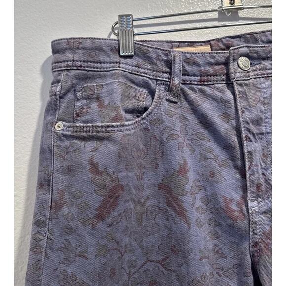 Anthropologie Pilcro Size 30 The Slim Boyfriend Jeans Vintage Floral Print Boho - Picture 4 of 10